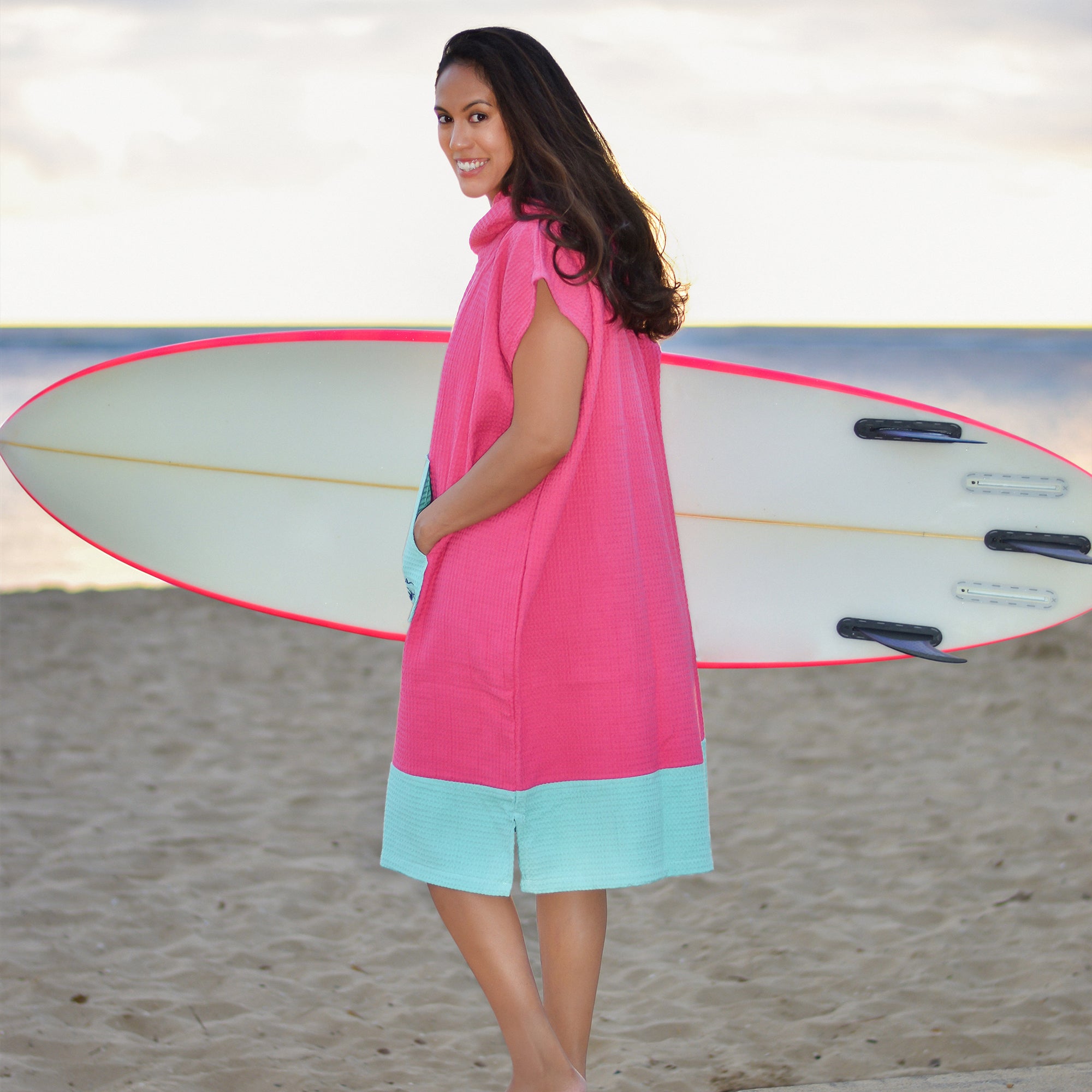 Versatile Beach Surf Poncho For Women Sea Aloha