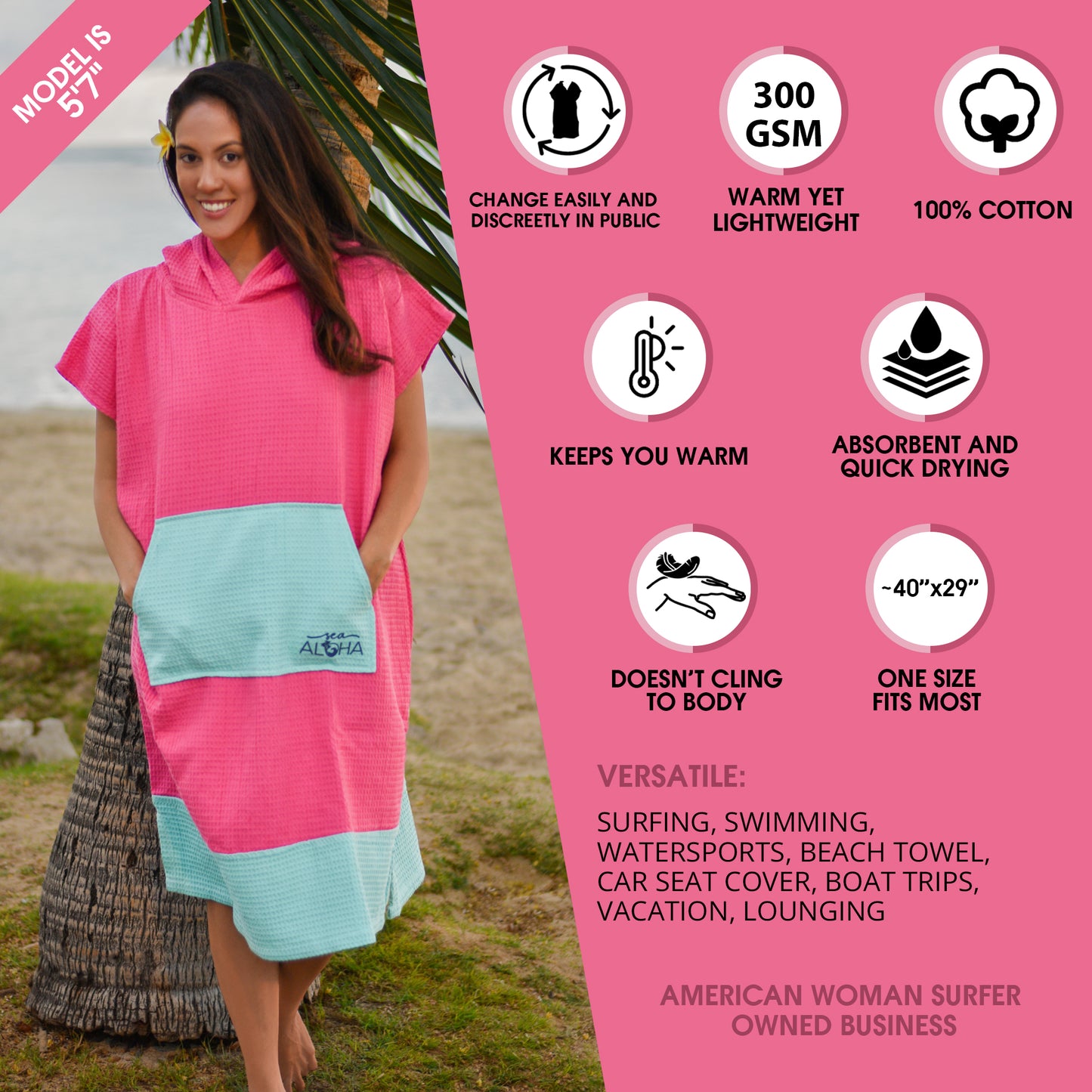 surf poncho product information